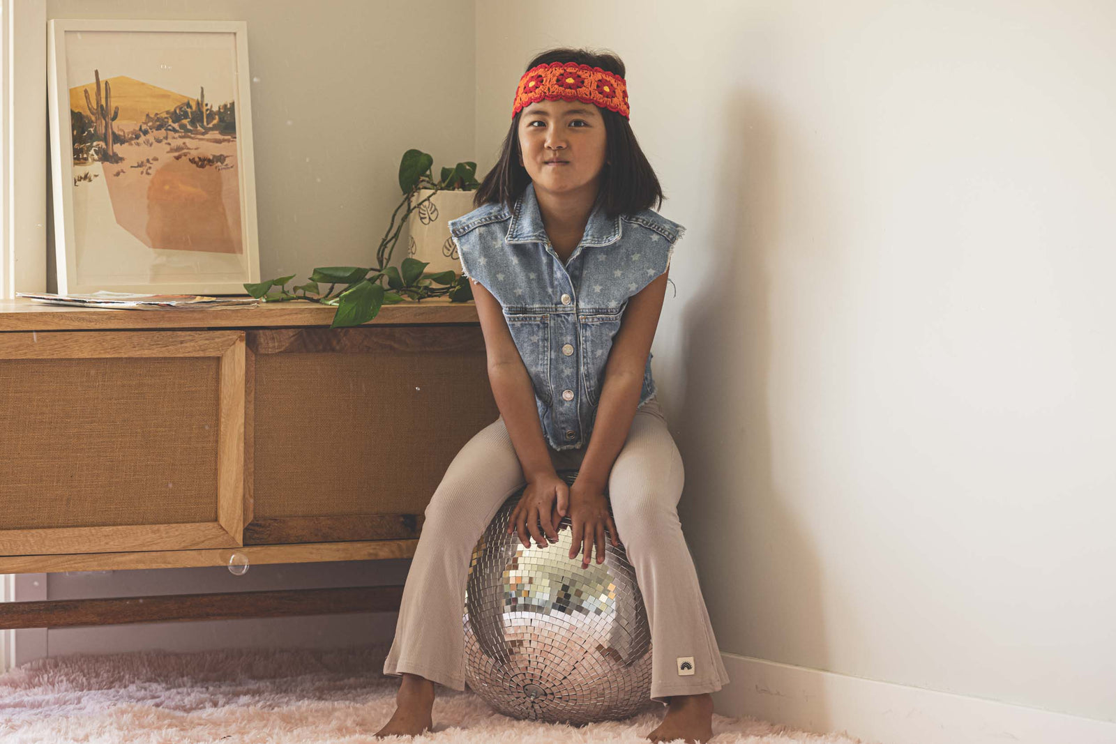 Flared Leggings (Lightweight) in Beige