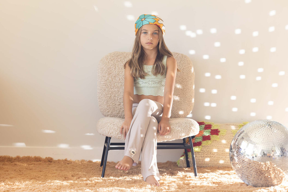 Flared Leggings (Lightweight) in Beige