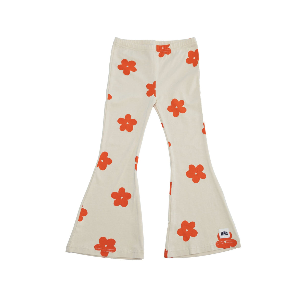 Flared Leggings in Retro Flower