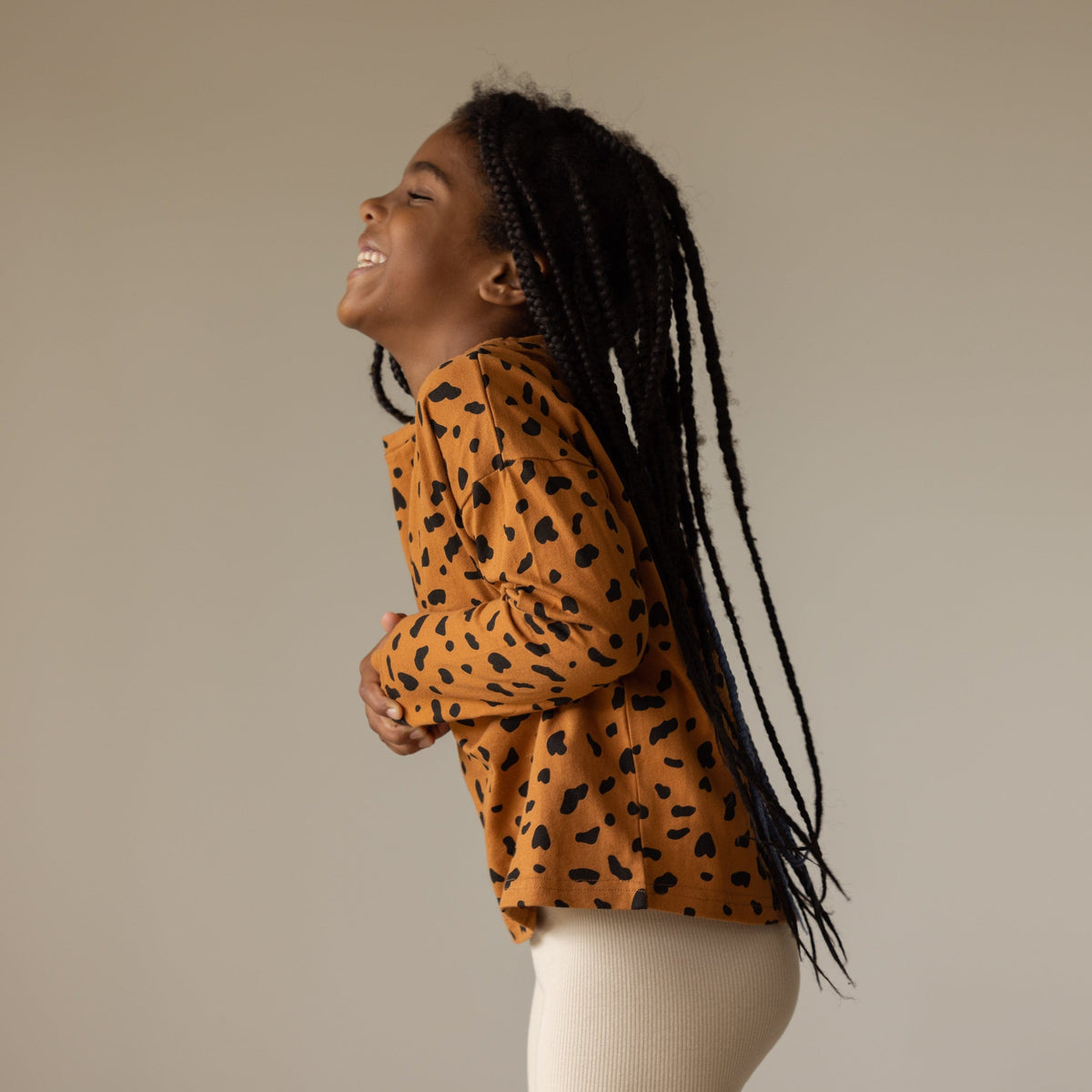 Long Sleeve Tee - Cheetah