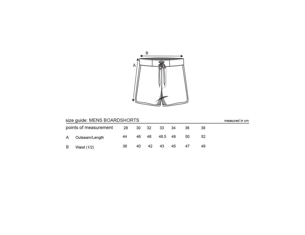 Men's Retro Boardshorts in Tan Shaka