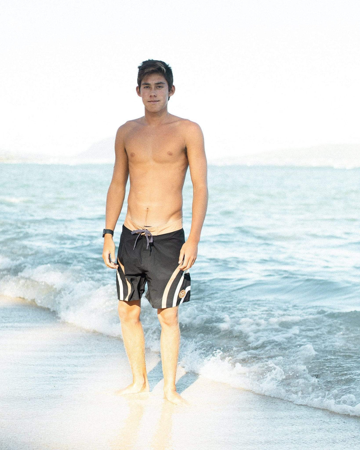 Men's Townshorts in Black Lava Rainbow Arches