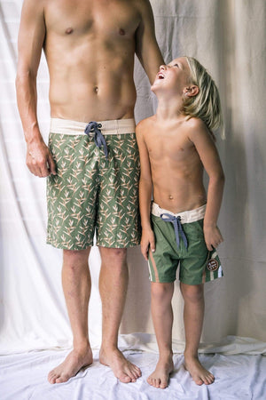 Men's Townshorts in Torch Ginger Green Seagrass