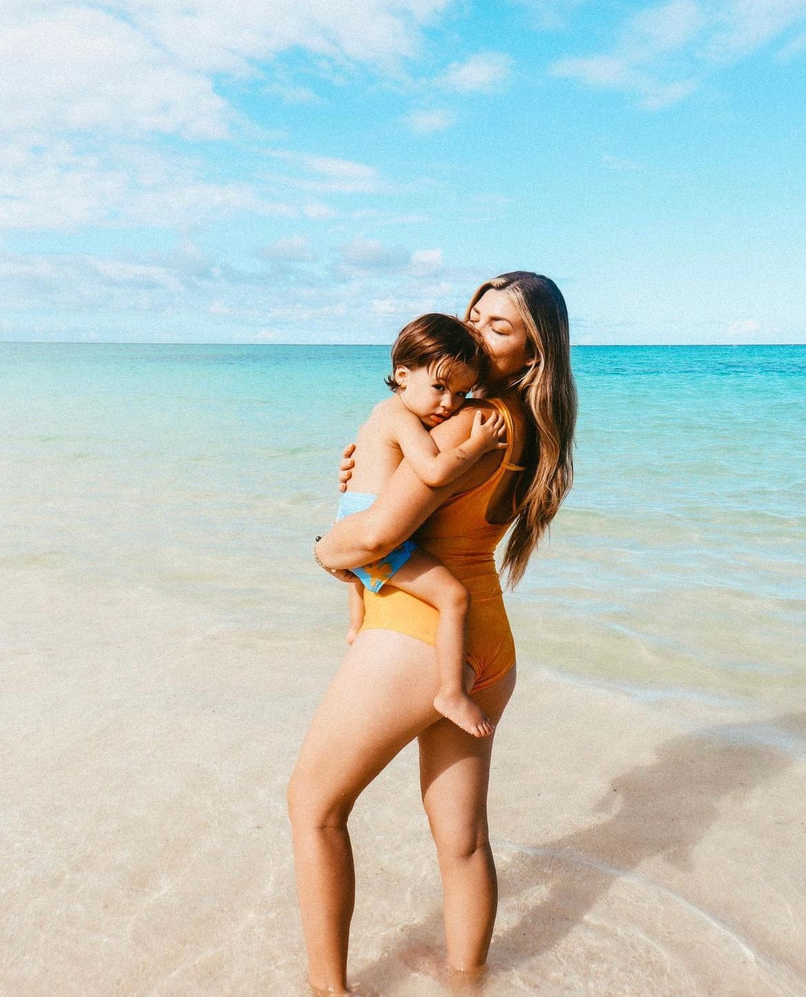 Women's Cutout One Piece in Yellow Ohia Print