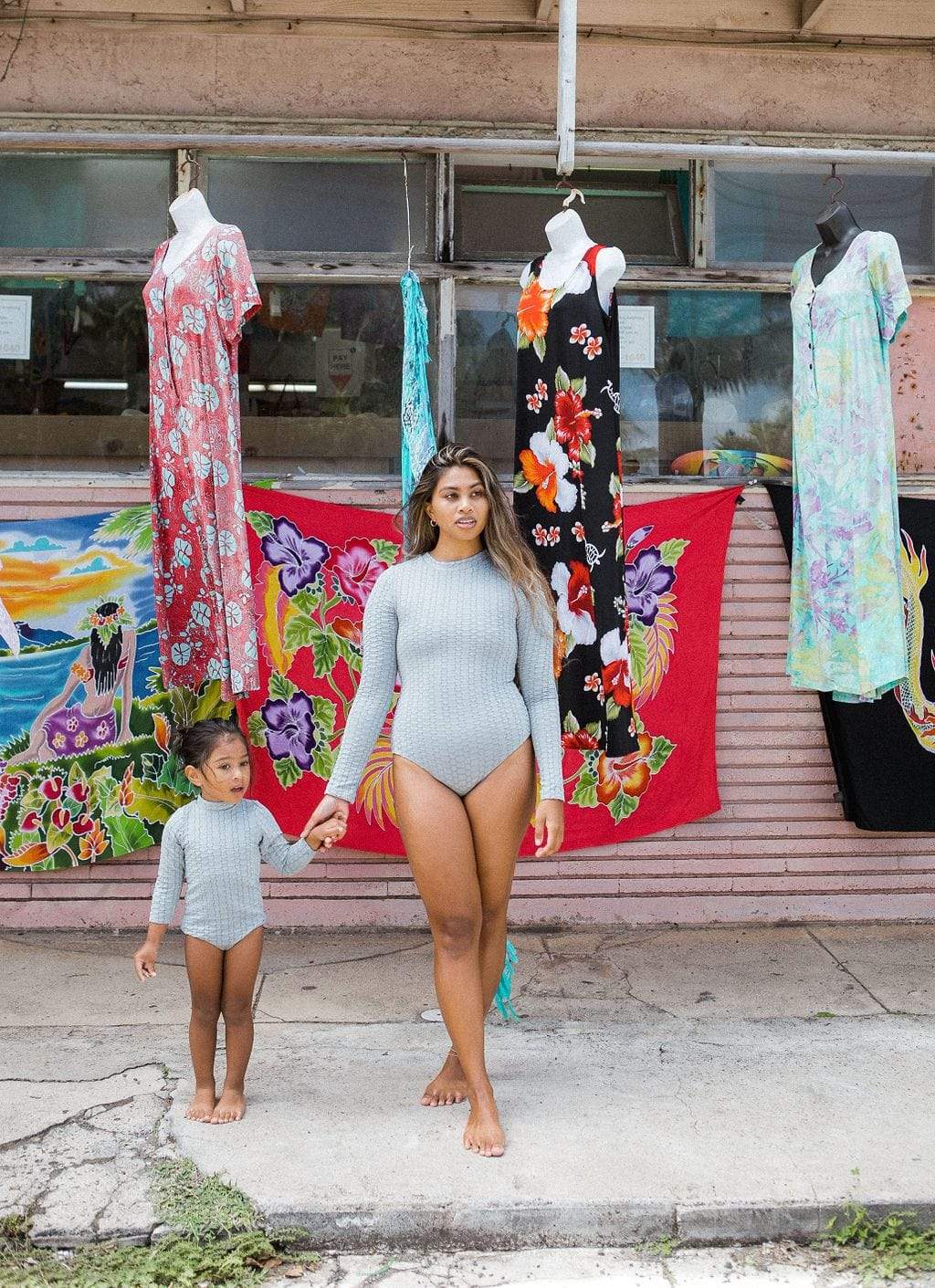 Women's Long Sleeve Zip Up in Blue Bubble