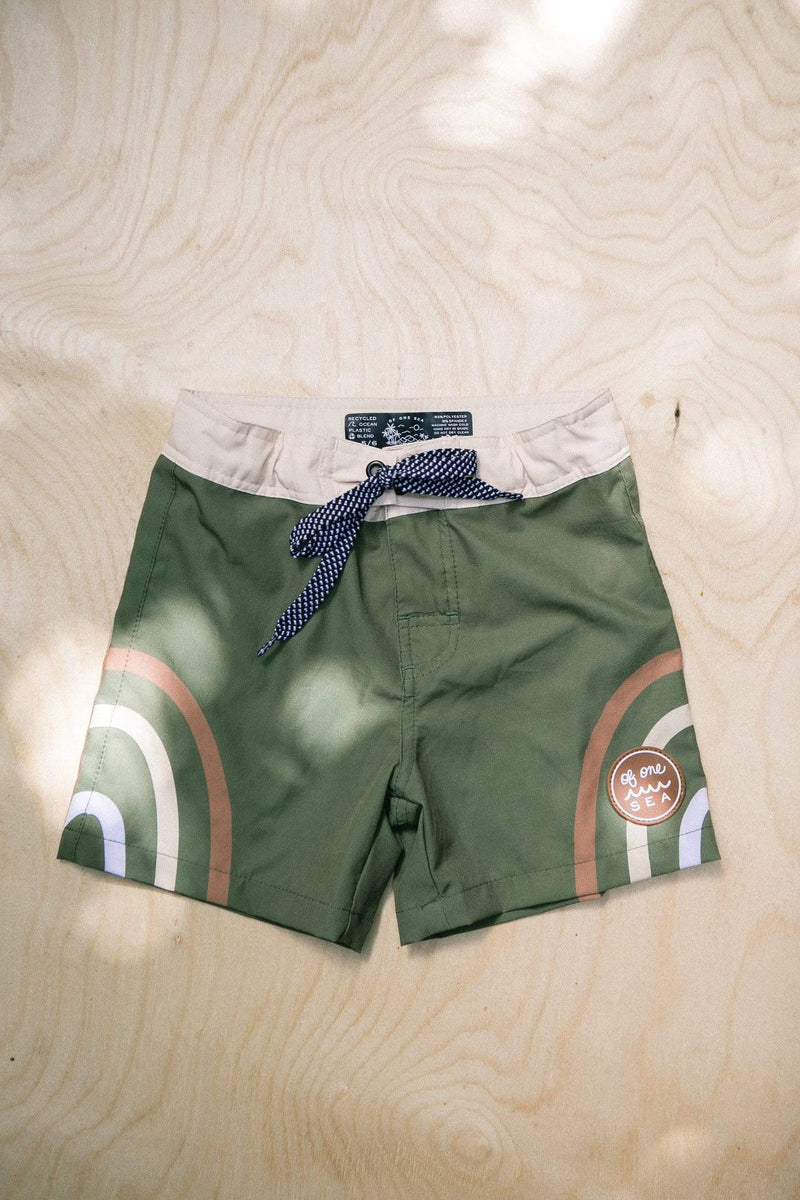 Men's Townshorts in Black Lava Rainbow Arches