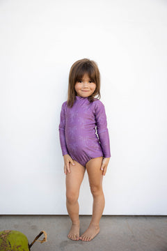 D*在様 apolina kids Elvira Beach Set 7-9y Beach Day Together - Long Sleeve One-Piece Swimsuit for