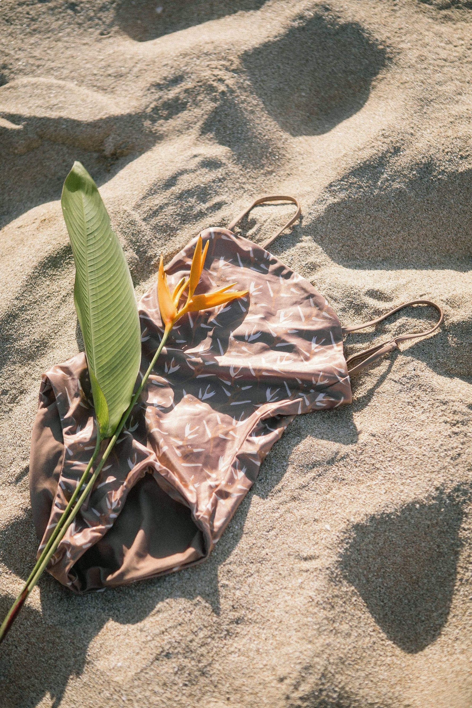 Girl's Strappy One Piece in Torch Ginger Red Dirt