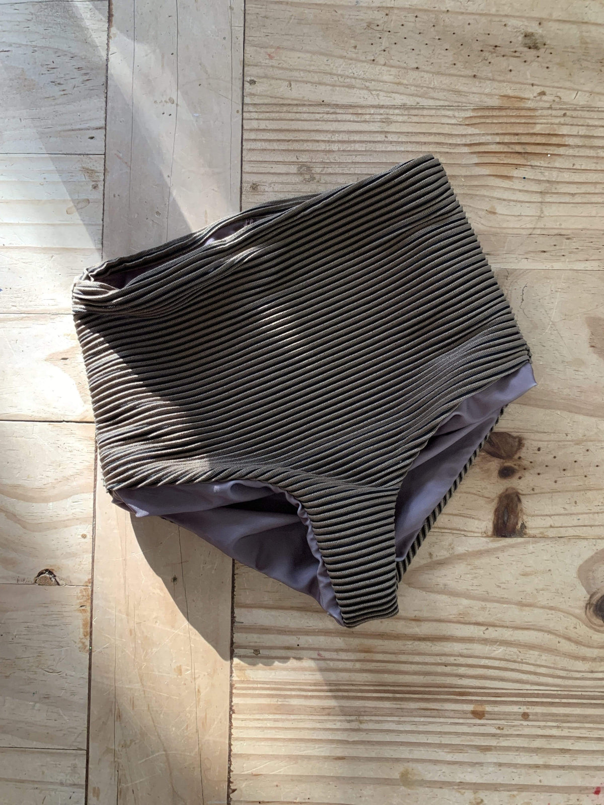 Girl's Bikini Separates in Olive Ribbed