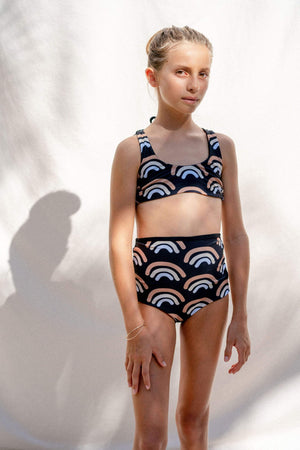 Girl's Bikini Separates in Lava Rainbow