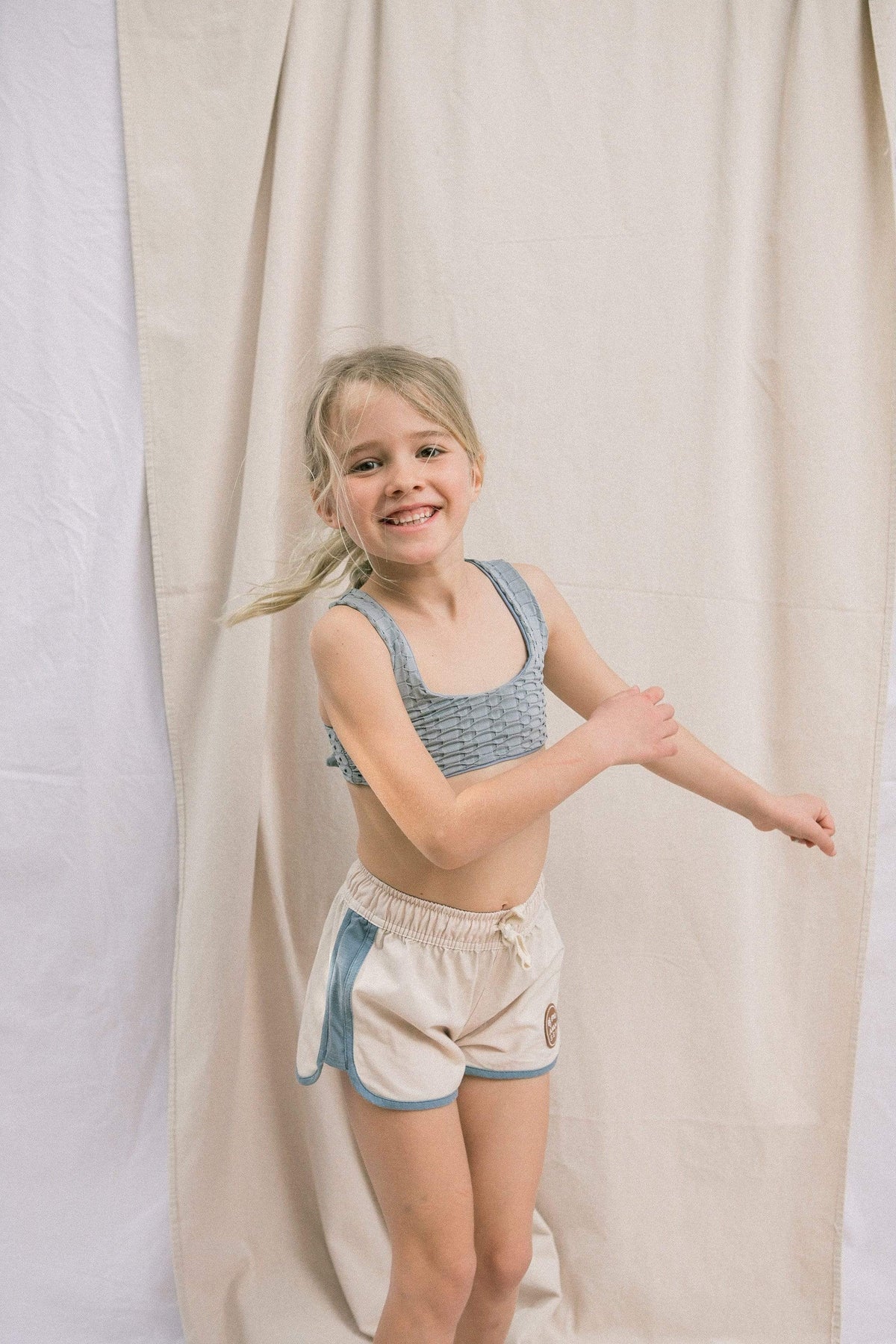 Kid’s Boardie Watershorts Shorts in Creme Clouds