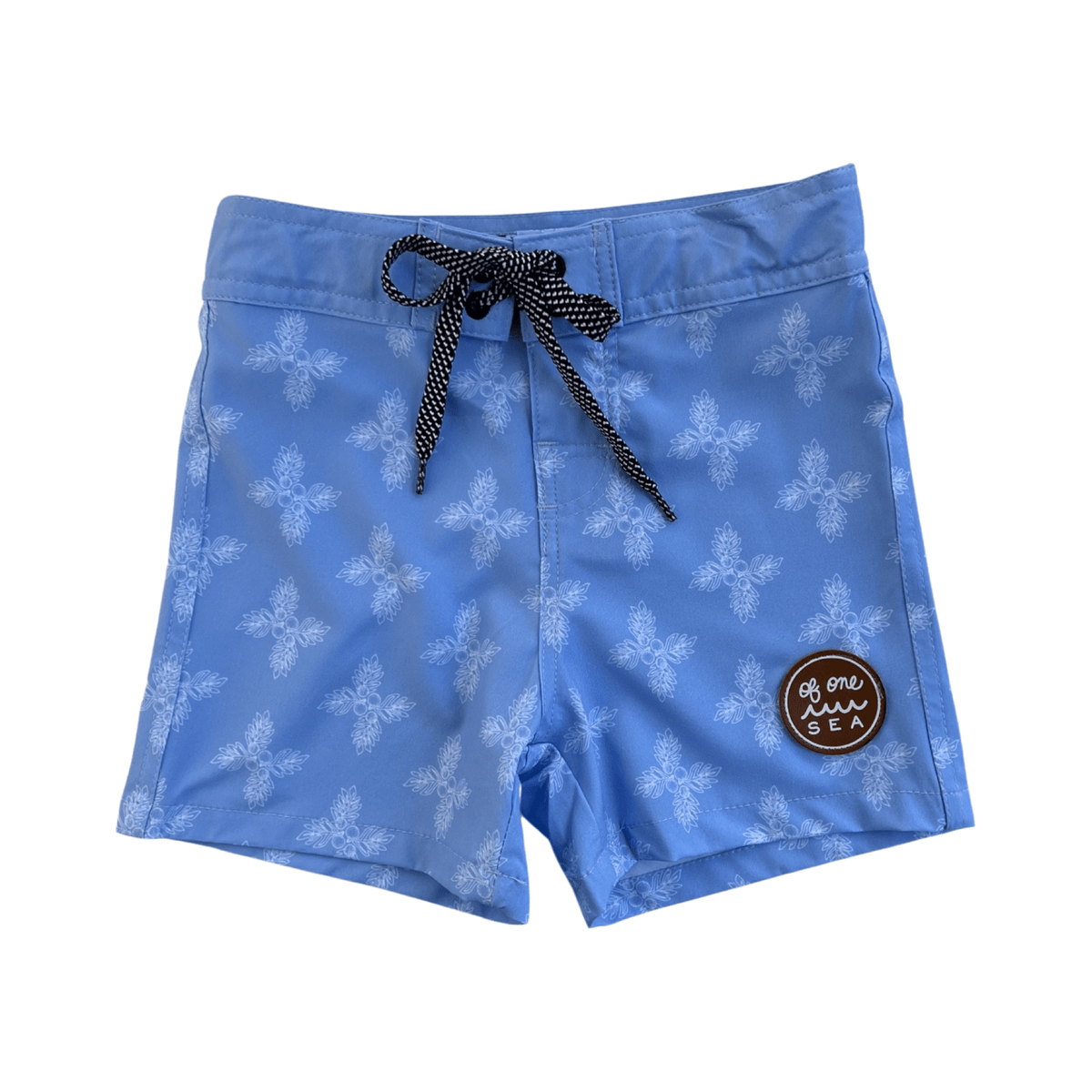 Kid's Townshorts in Light Blue Breadfruit Bandana - OF ONE SEA