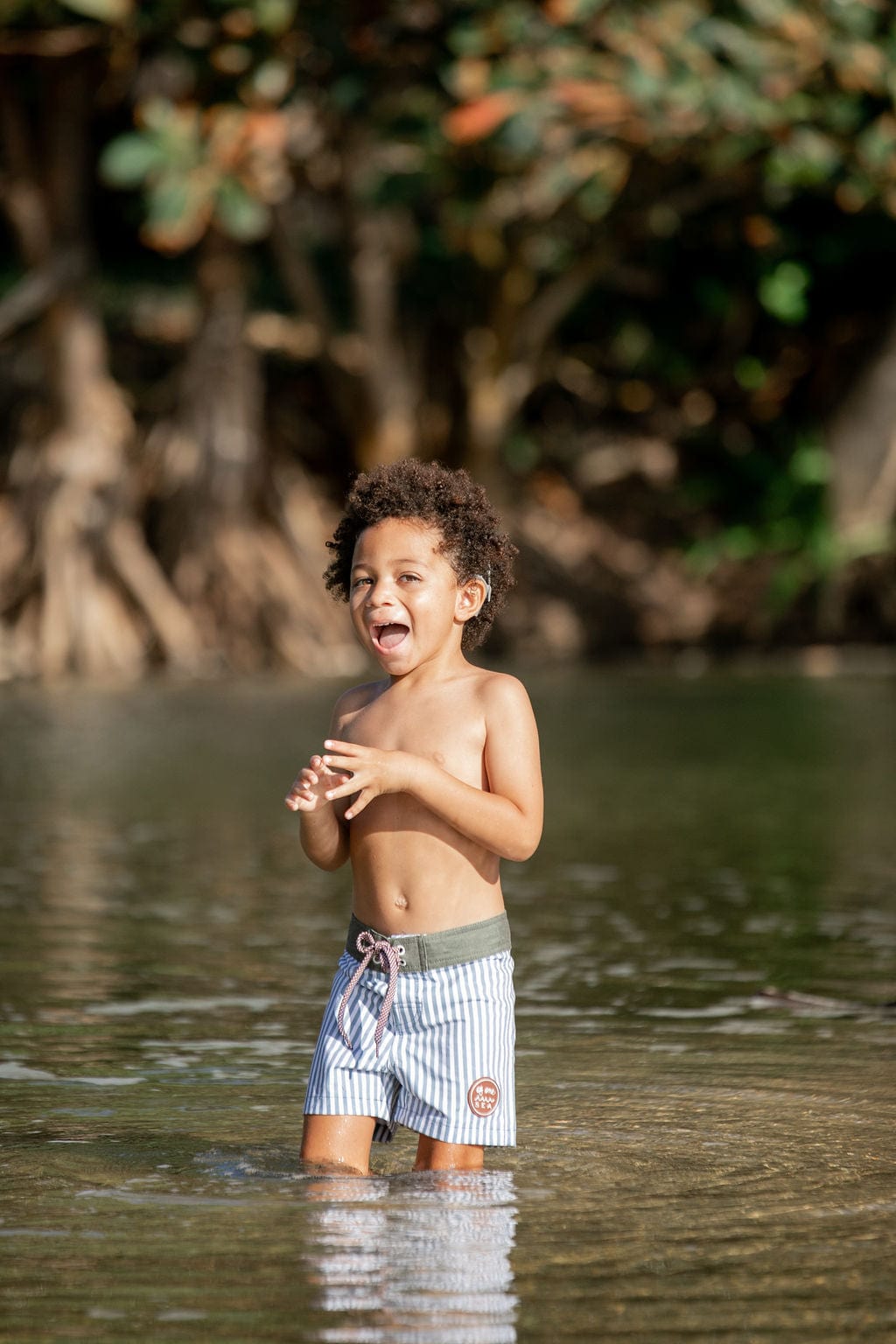 Kid’s Townshorts in Pinstripe