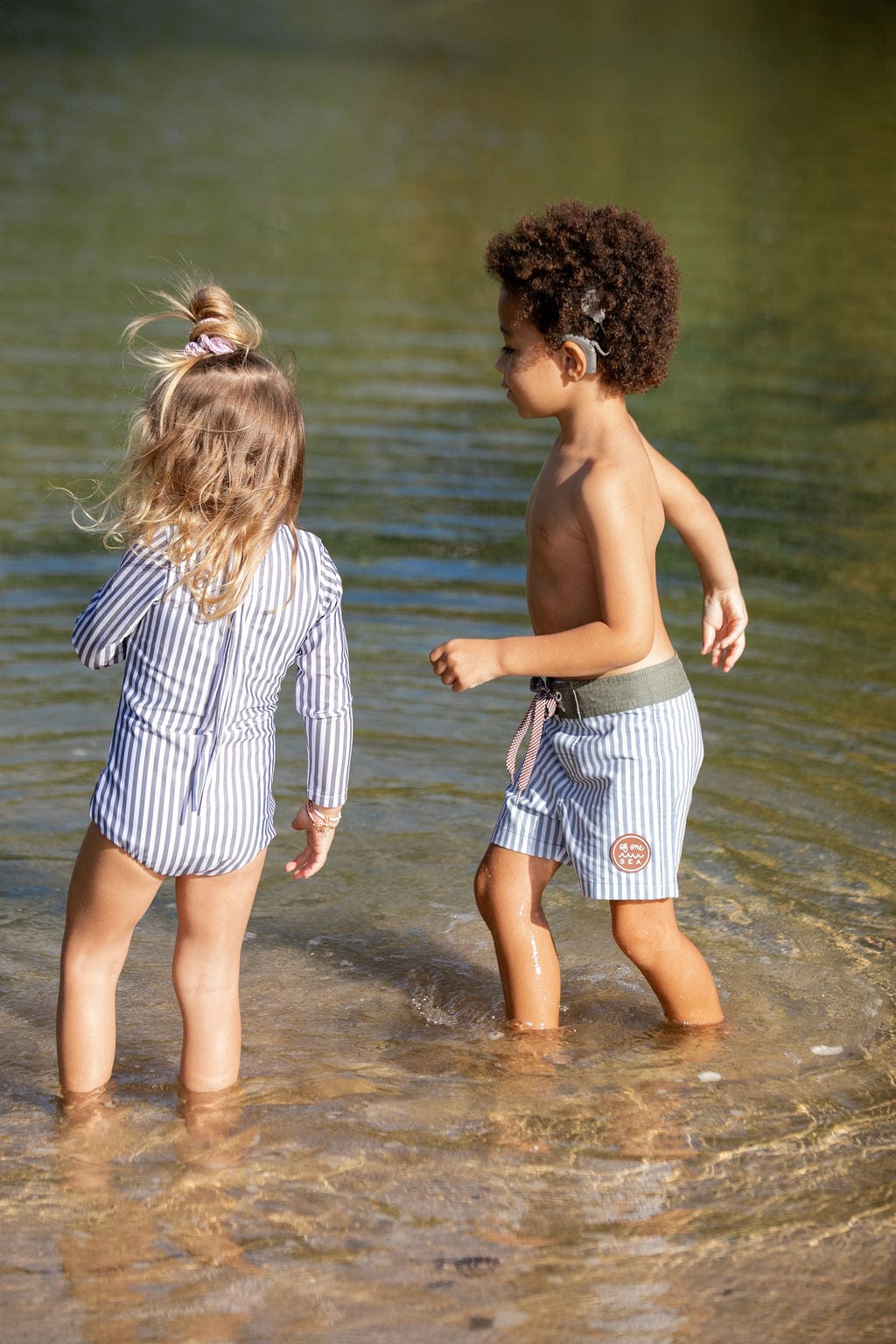 Kid’s Townshorts in Pinstripe