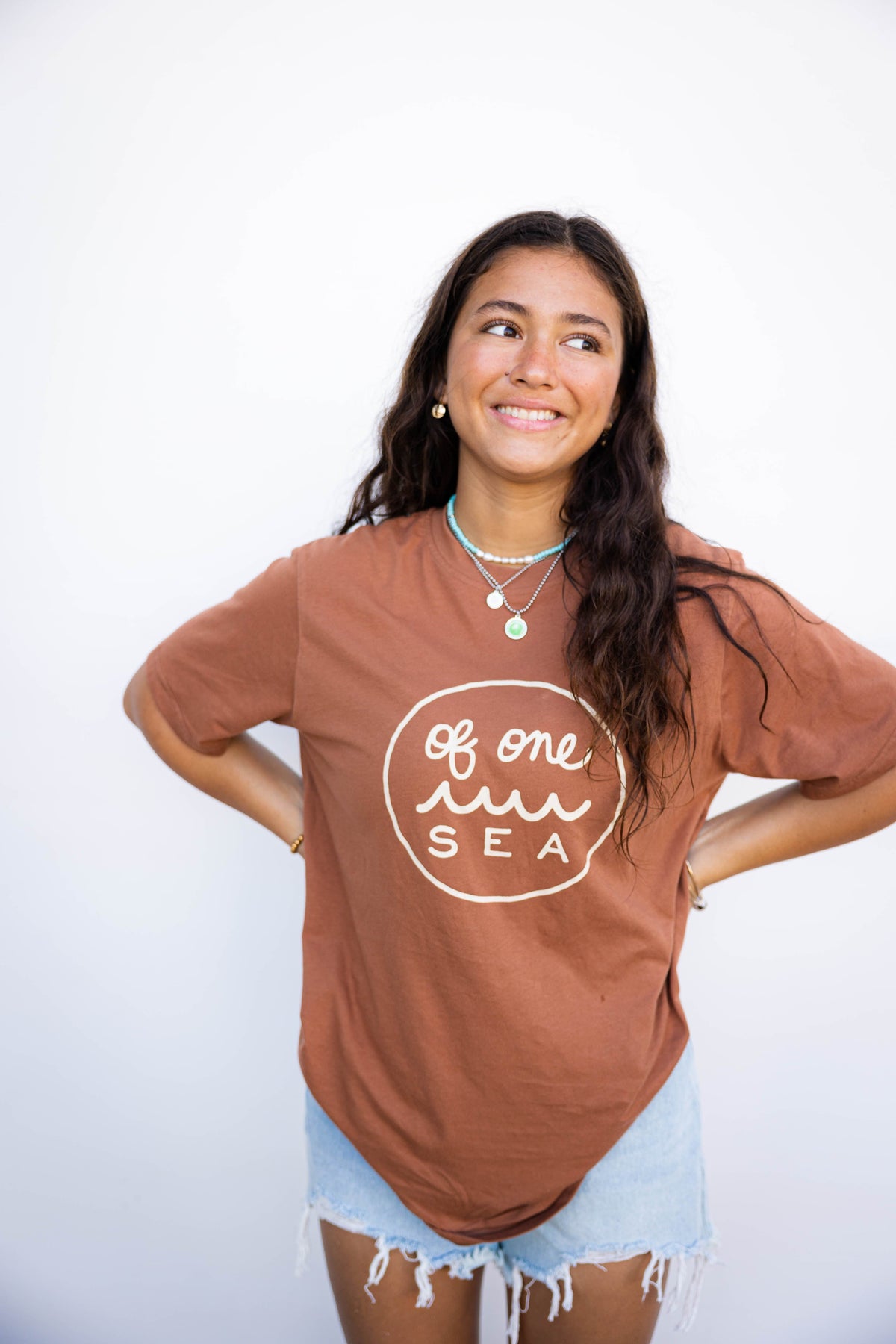 Adult Logo Tee in Rusty Brown