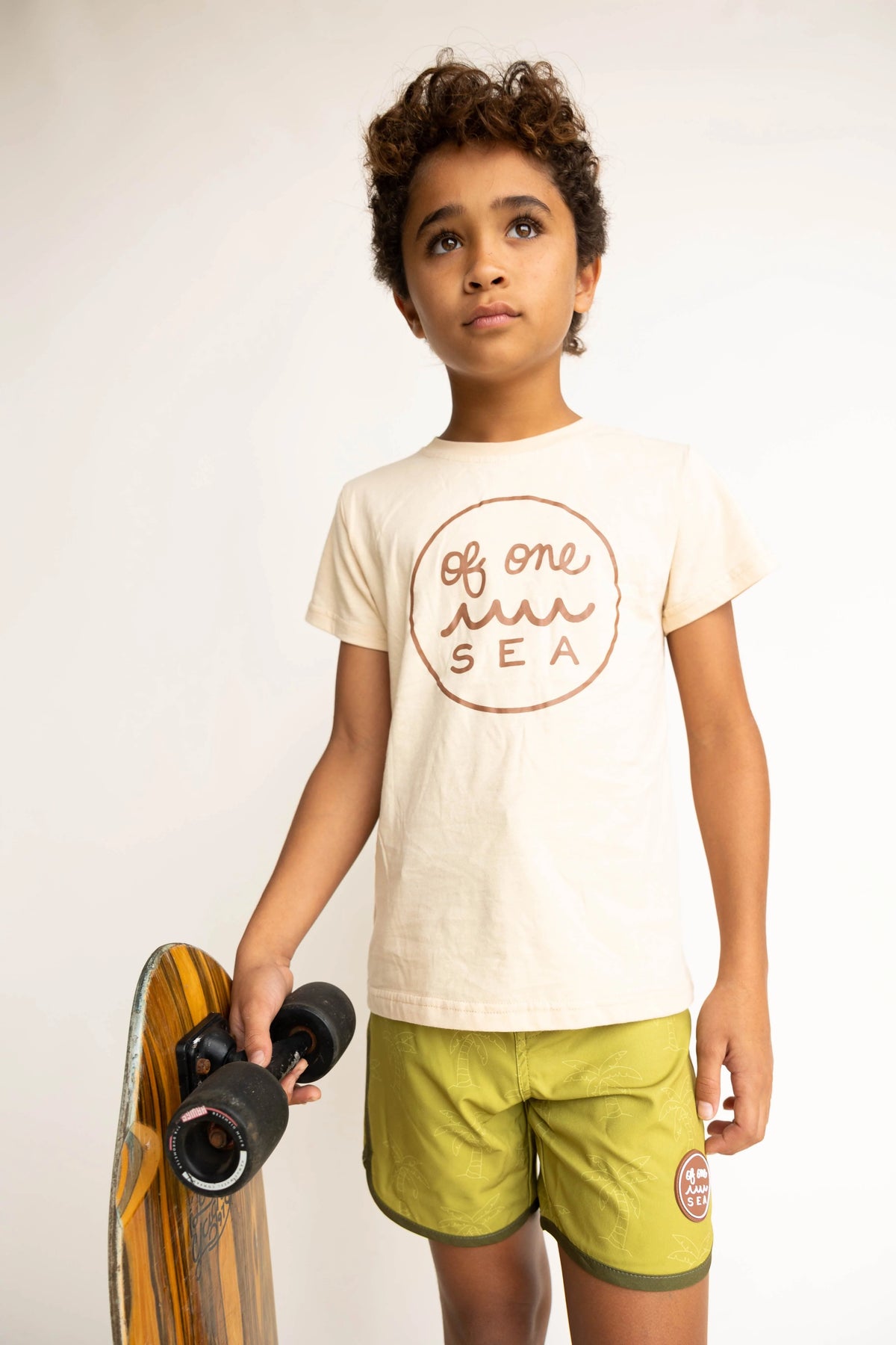 Kid’s Logo Tee in Cream