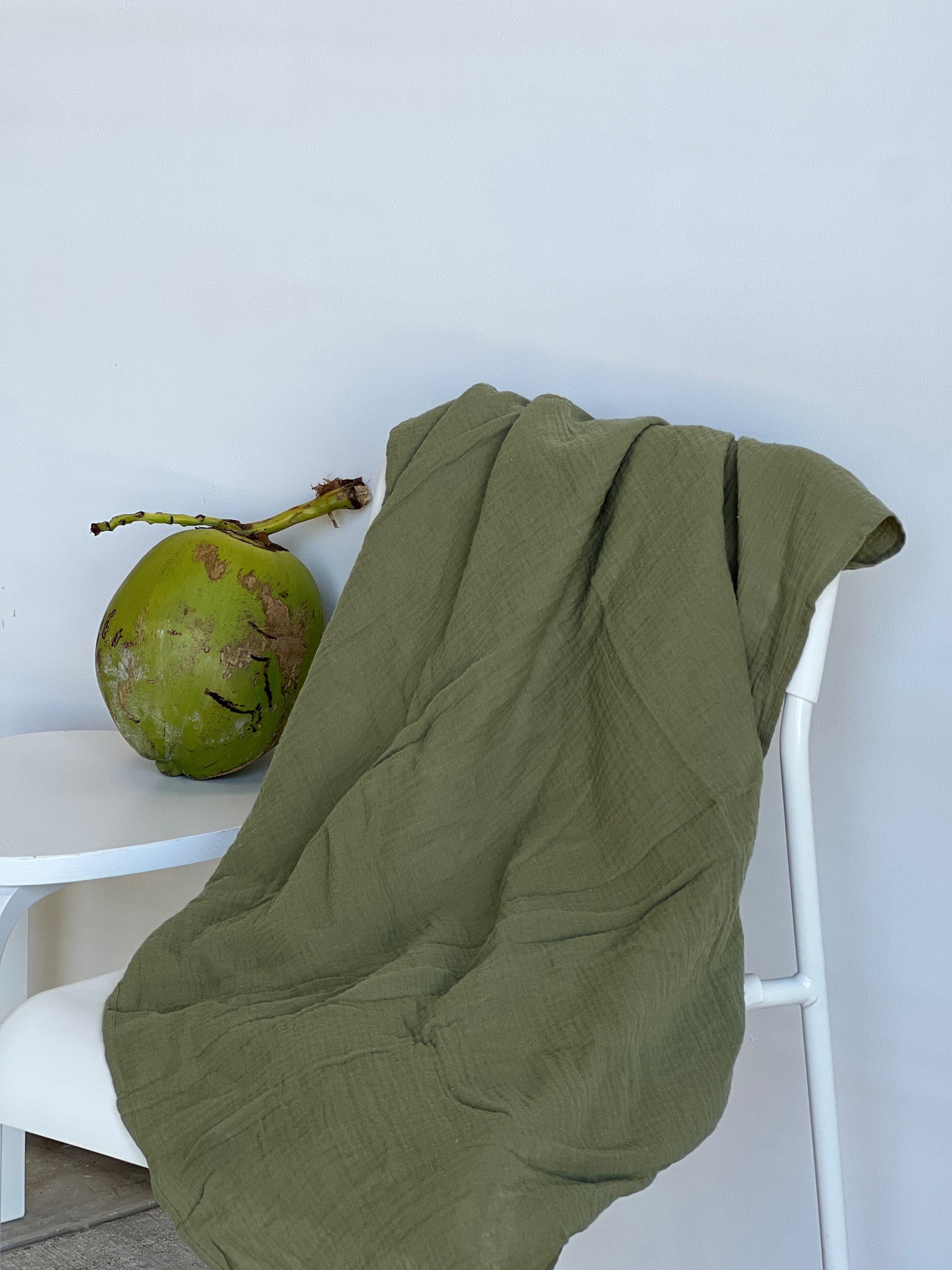 Muslin Sarong/Towel in Moss